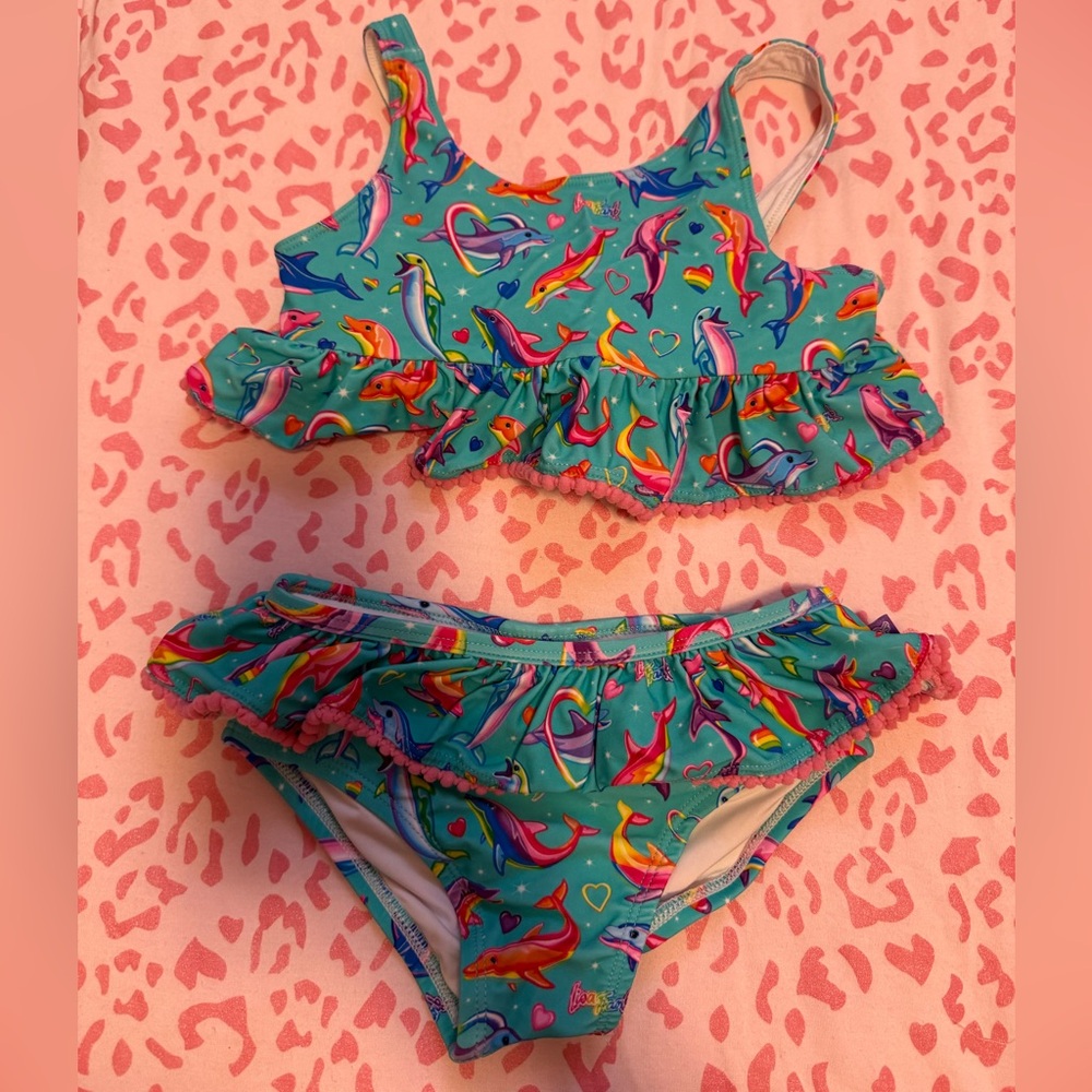 Posh Peanut Colorful Lisa Frank Kids Bikini